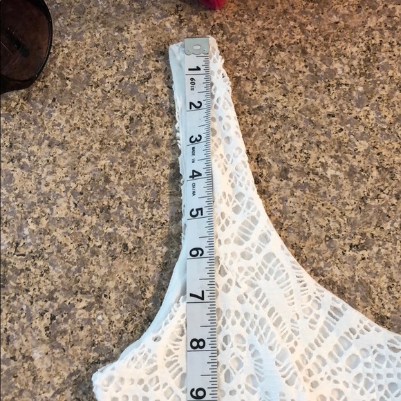 APT.9 White Lined Lace Dress - Great Swim Cover Up - Picture 15 of 15